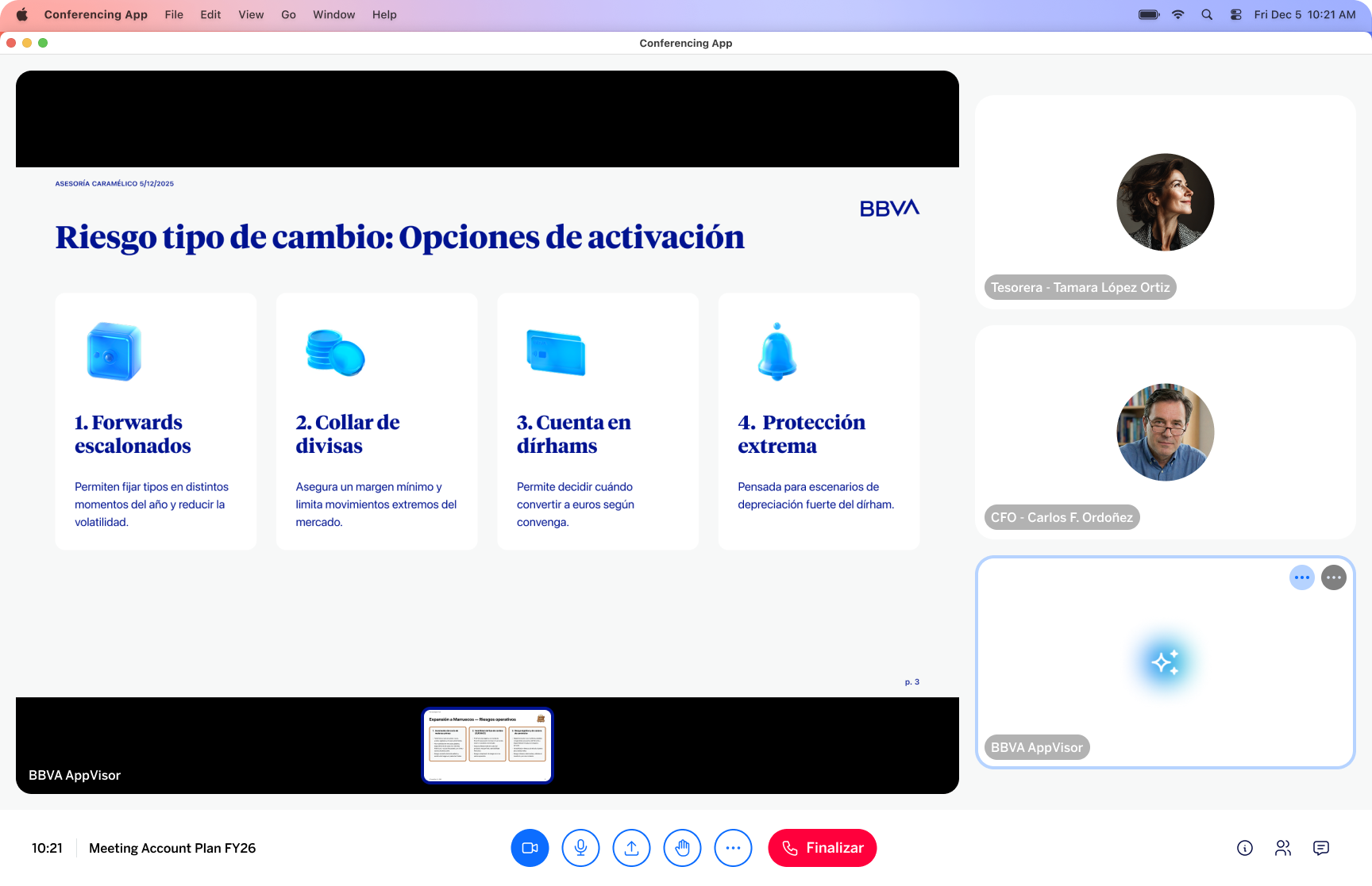 BBVA AI — AI-assisted meeting screen 3