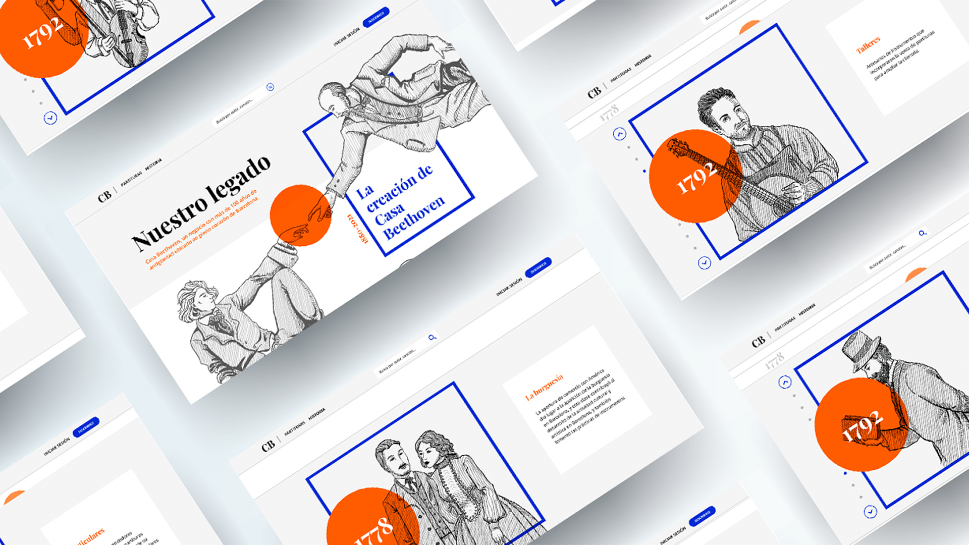 Casa Beethoven — historical storytelling screen spread