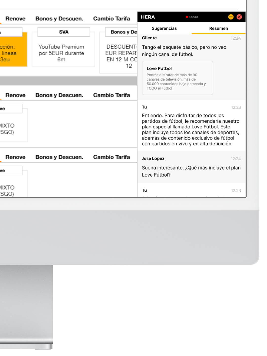Hera — AI chat conversation panel