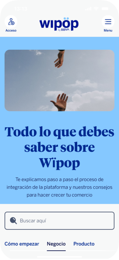 Wipöp mobile — homepage