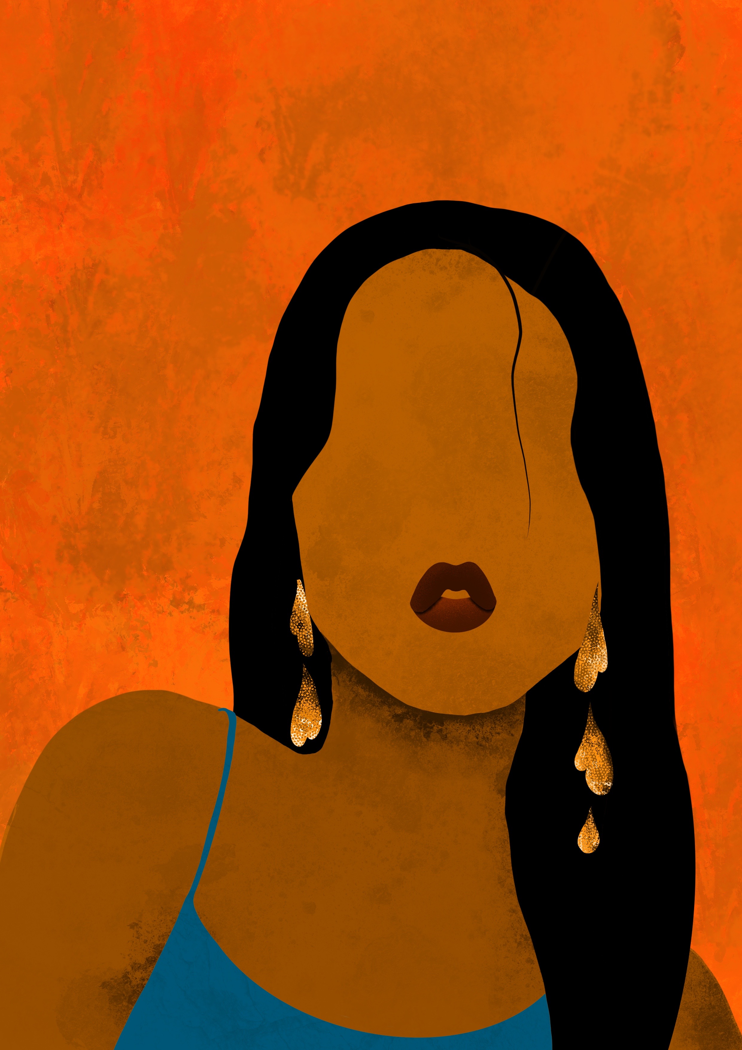 Drawing — Señora portrait