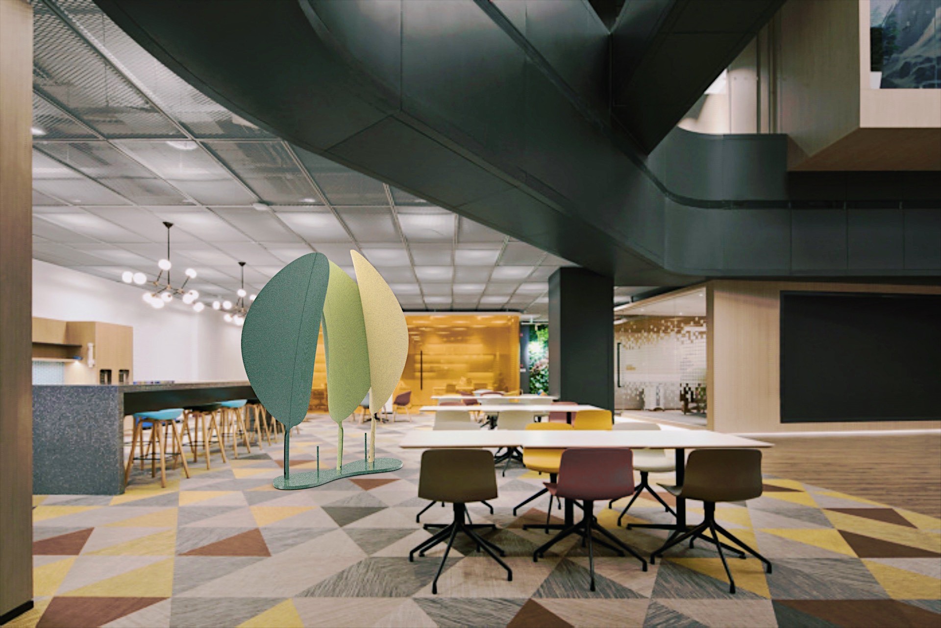 Yoku — in-context render in office space